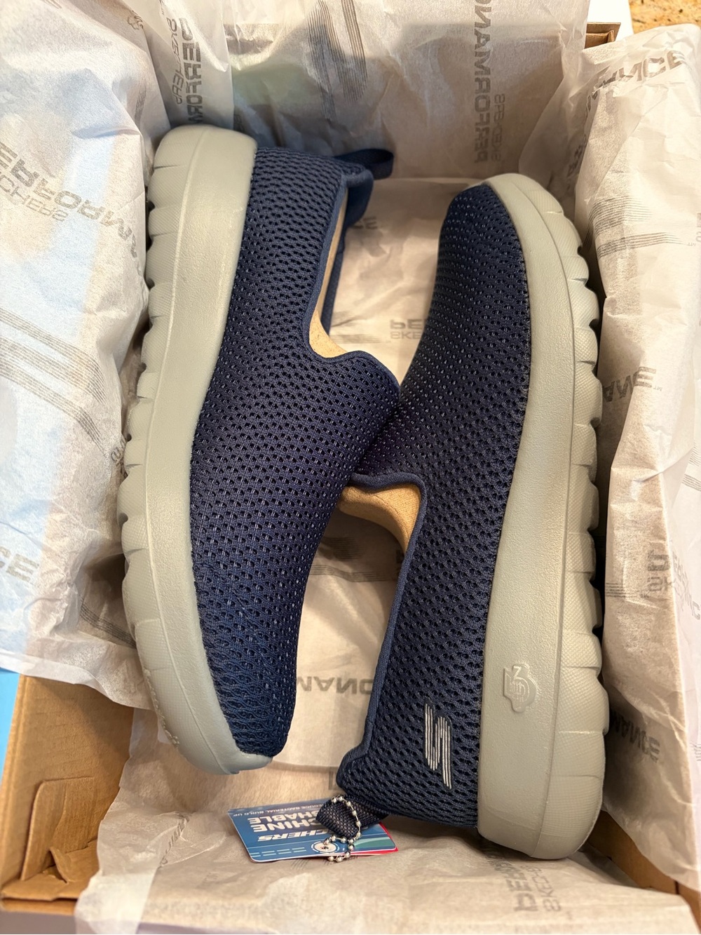 Skechers Performance Women’s Go Walk Joy Casual Sneakers - Navy - Picture 10 of 12